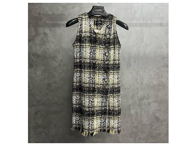 Vestido Chanel Snow series de tweed Multicolor