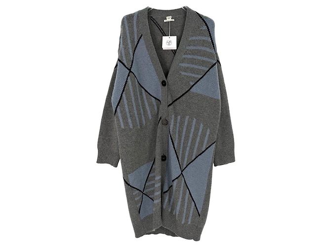 Chaqueta Hermès de cachemira gris Multicolor