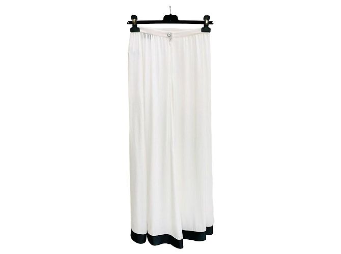 Chanel Silk Skirt Multi Color Size 36