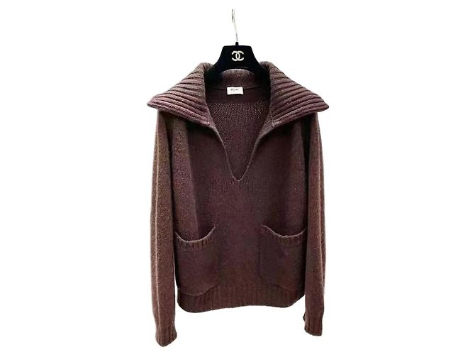Céline Strickpullover aus Kaschmir Braun