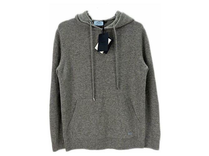 Prada Strickjacke aus Kaschmir Grau Mehrfarben