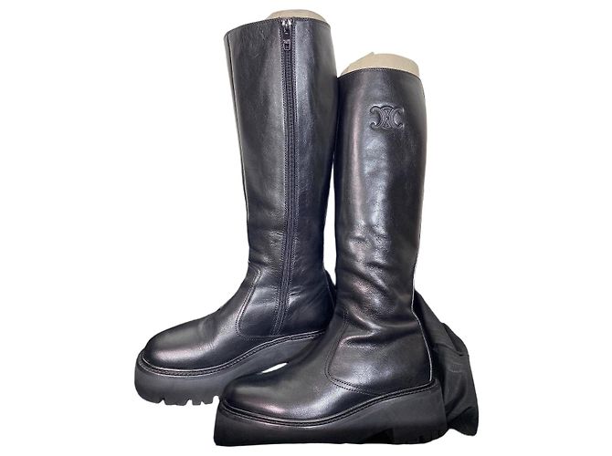 Botas de couro Céline