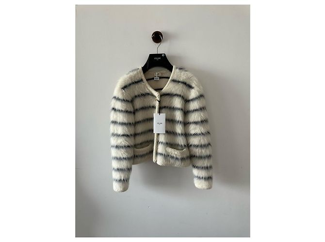 Céline Striped Wool Jacket Multiple colors