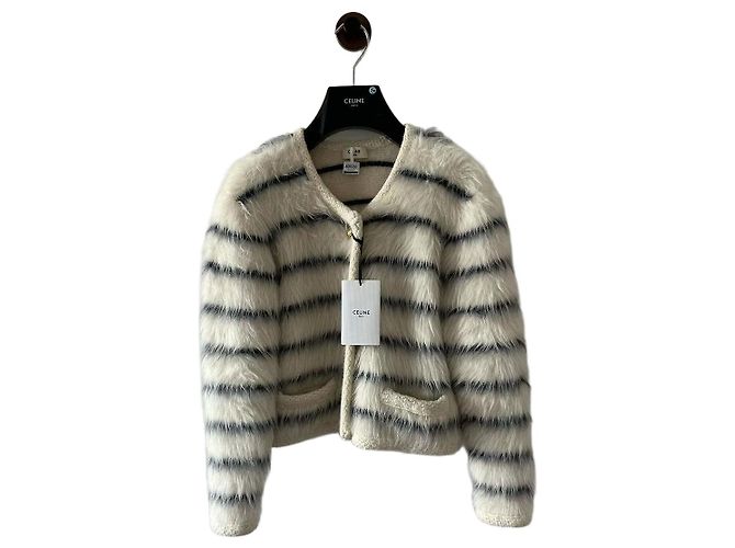 Céline Striped Wool Jacket