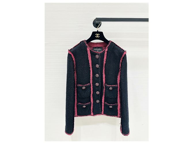 Giacca Chanel in tweed da donna taglia 38 Multicolore