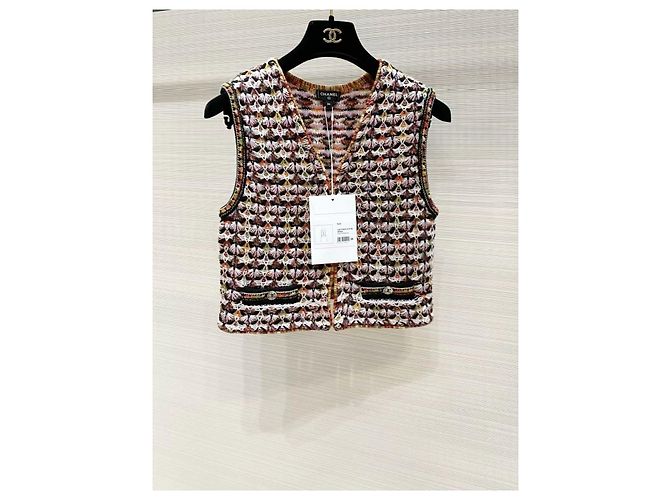Chanel Wool Top Multi Color Size 34 Multiple colors