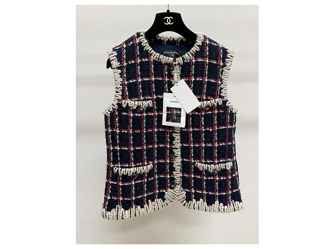 Top de tweed Chanel Snow series Multicor