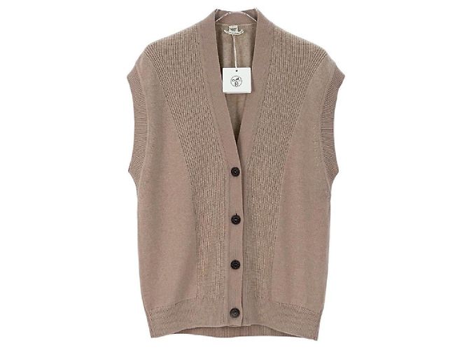 Top in cashmere rosa Hermès Multicolore