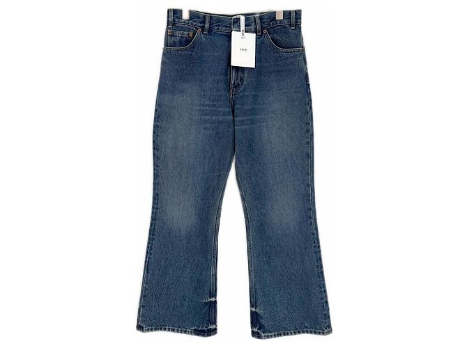Autre Marque Pantaloni Dior in denim blu navy Multicolore