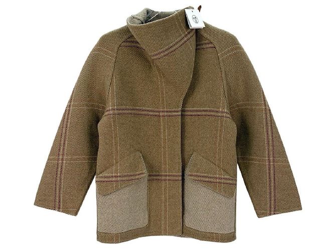 Hermès Cashmere Coat Brown Multiple colors