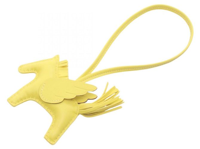 Hermès Hermes Rodeo Pegasus PM Lime Handbag Charm Giallo