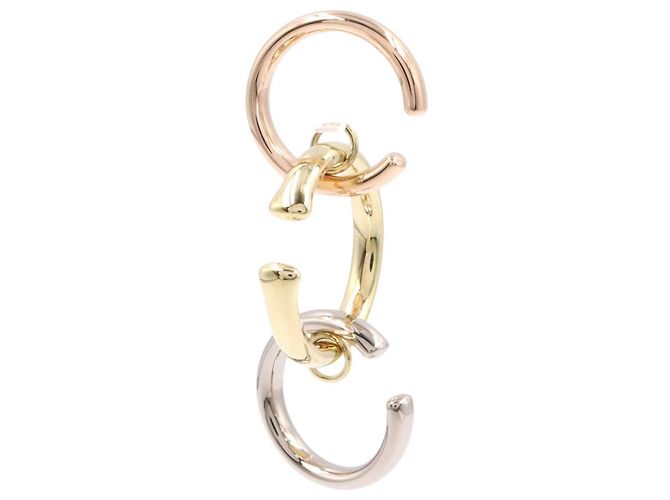 Pendiente Trinity Sacai de Cartier Plata Dorado