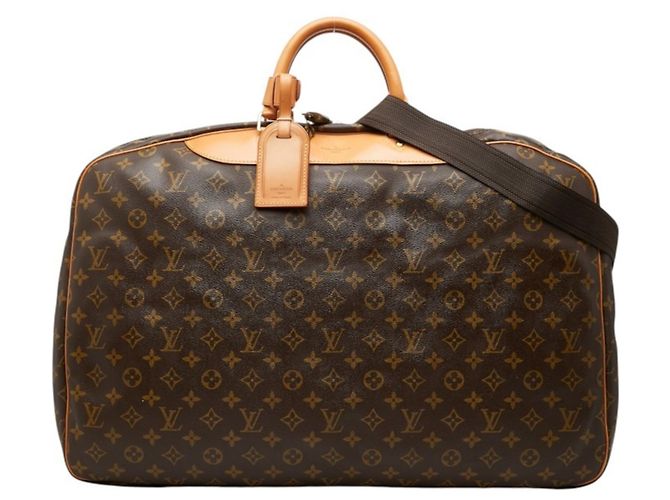 Bolsa Boston Louis Vuitton Monogram Alizé en Poche Marrom