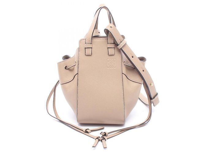Sac à main Loewe Hammock Drawstring Mini Beige