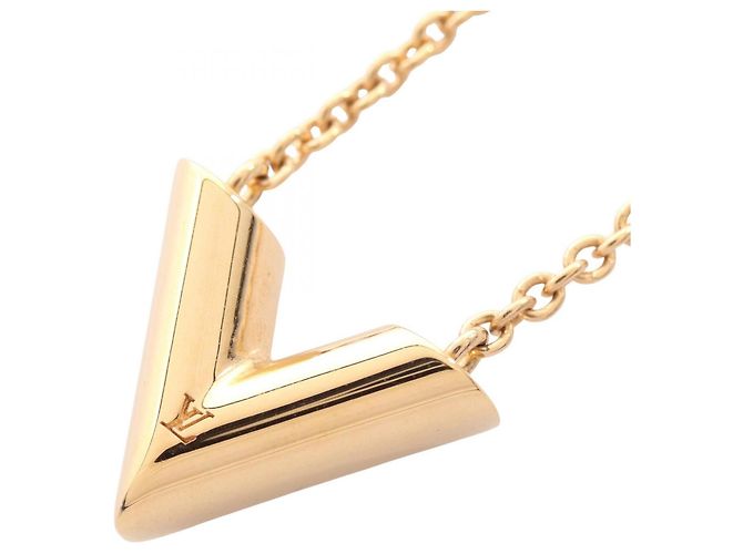 Collana Essential V Louis Vuitton D'oro