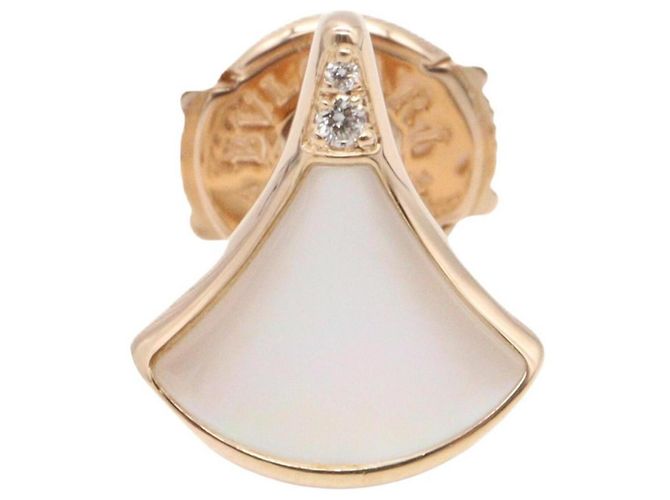 Bulgari Pendiente único Bvlgari Diva's Dream Blanco Dorado