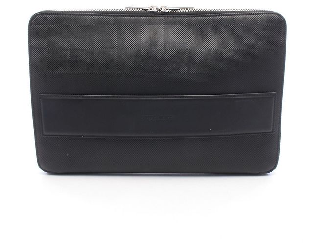 Pochette Bottega Veneta en cuir noir
