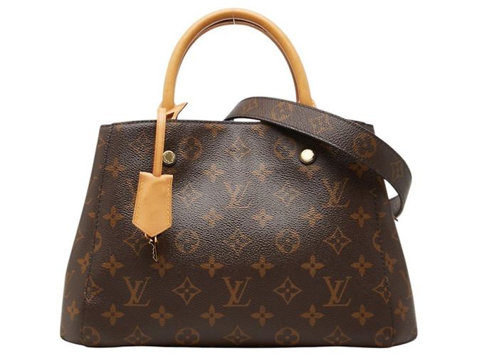 Sac à main Louis Vuitton Monogram Montaigne BB Marron