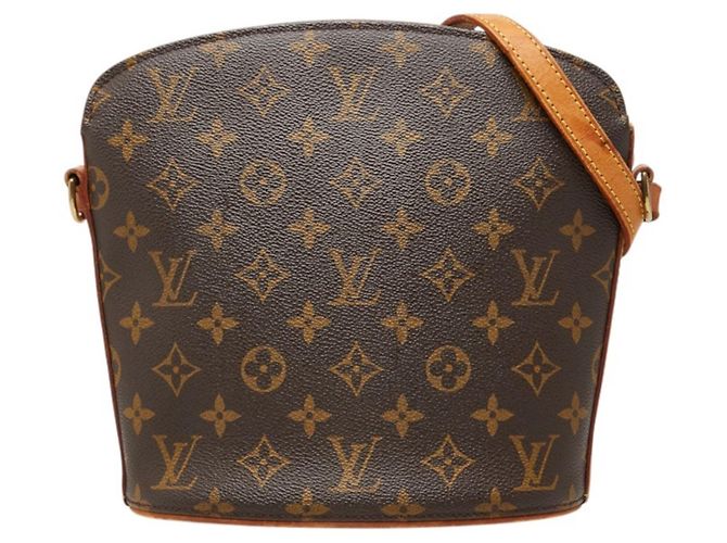 Borsa a tracolla Louis Vuitton Monogram Druot Marrone