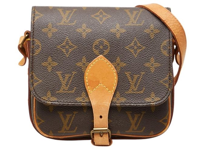Bolsa de Ombro Louis Vuitton Monogram Mini Cartouchiere Marrom