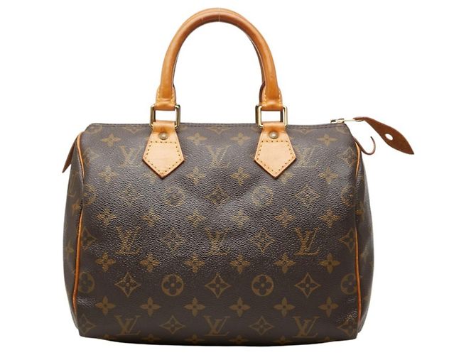Bolsa de mão Louis Vuitton Monogram Speedy 25 Mini Boston Bag Marrom