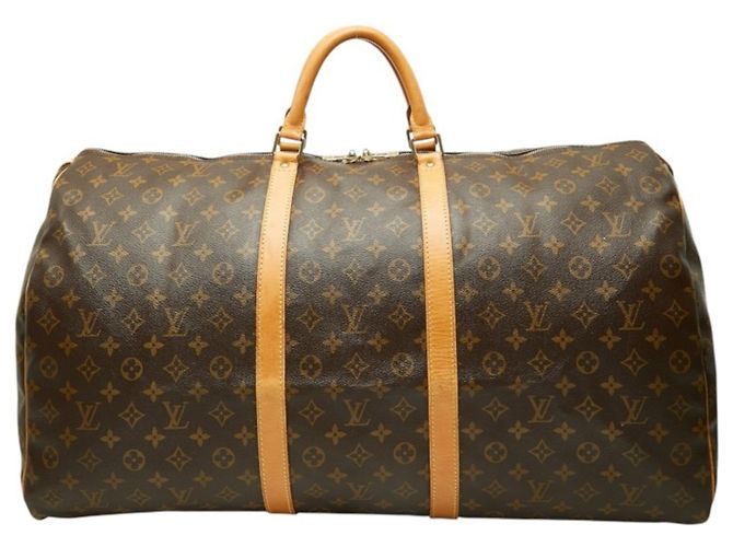 Borsa Boston Louis Vuitton Monogram Keepall 60 Marrone
