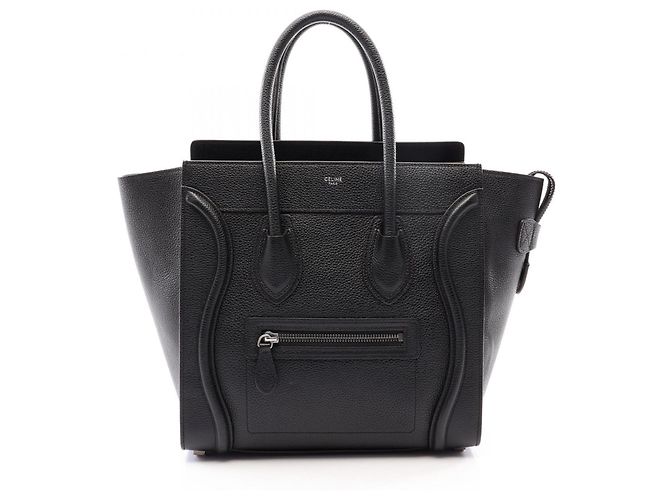 Céline Sac à main Celine Luggage Micro Shopper Noir