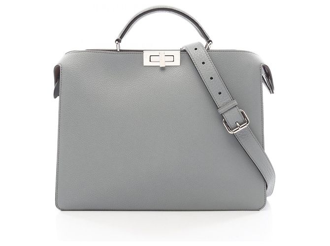 Sac à main 2-Way Fendi Peekaboo I.U Medium Bleu