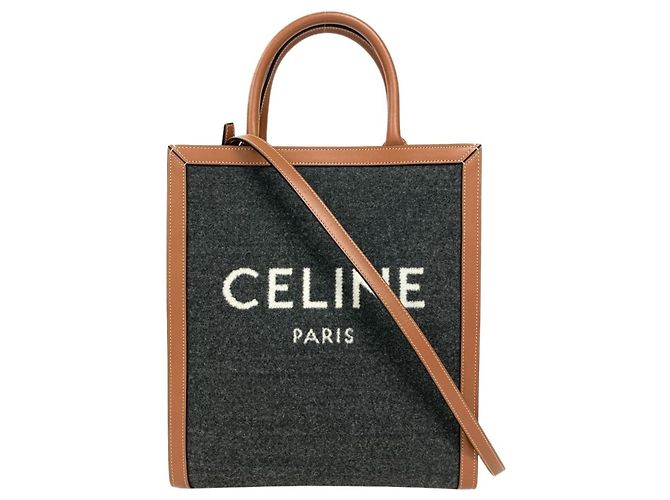 Céline Celine Small Vertical Cabas Tote Bag Brown