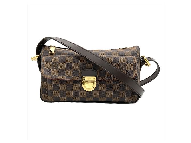 Bolsa de Ombro Ravello GM Louis Vuitton Marrom Damier ebene