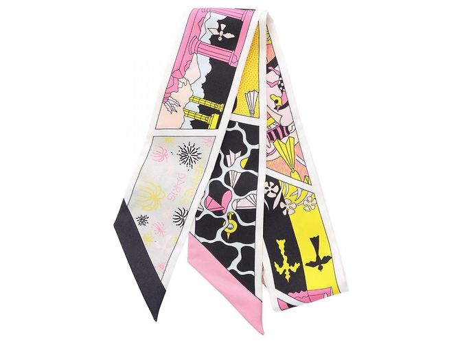 Hermès Twilly Hermes Ribbon Factory Bianco Multicolore
