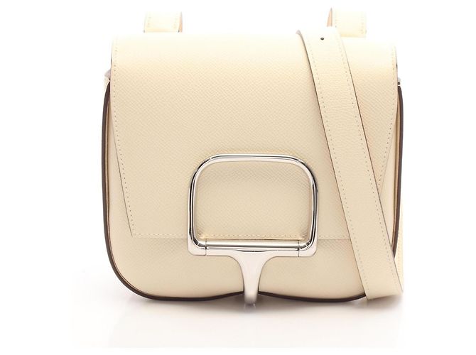 Hermès Sac à épaule Mini Hermes Della Cavalleria Écru