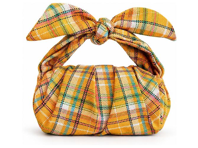 Rejina Pyo Borsa Nane Plaid SS20 Multicolore Giallo