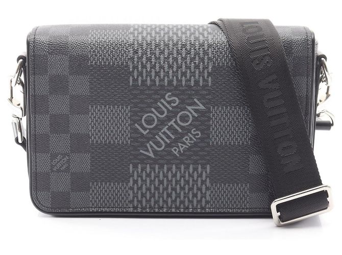 Sac Messenger Studio Louis Vuitton Damier Graphite Noir