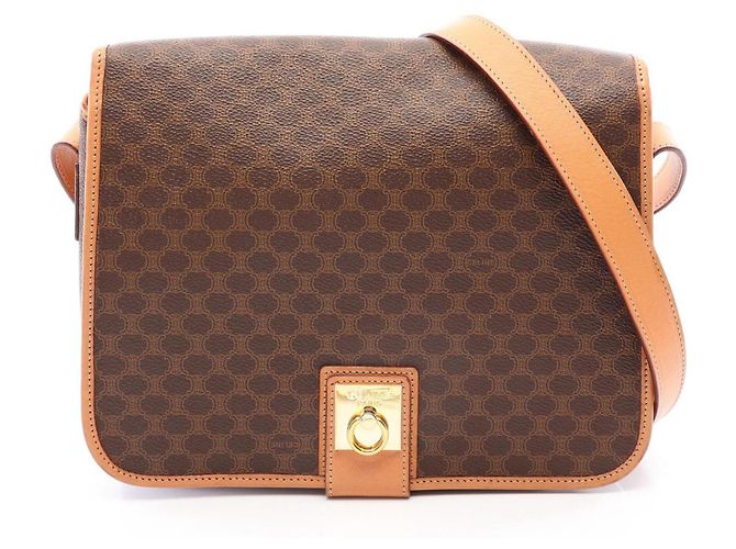 Céline Borsa a tracolla Celine Macadam Brown Marrone