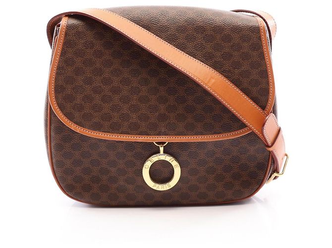 Céline Bolso de hombro Celine Macadam Castaño