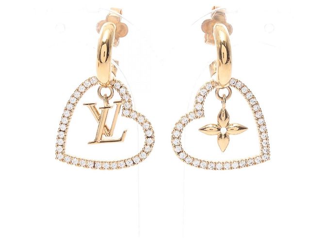 Pendientes My LV Heart Drop Louis Vuitton Dorado