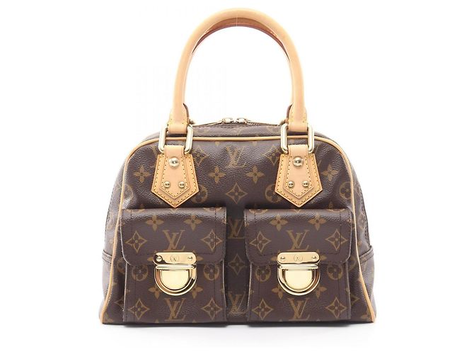 Bolsa Louis Vuitton Manhattan PM Marrom Monograma