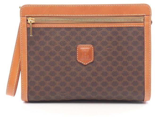 Céline Sac à main Celine Macadam Marron Beige