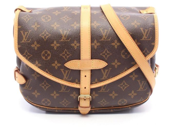 Borsa a tracolla Louis Vuitton Saumur 30 Marrone
