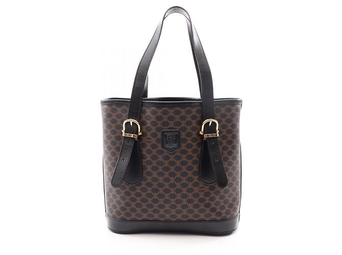 Céline Sac Cabas Celine Macadam Marron Noir