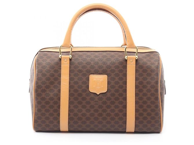 Céline Celine Macadam Handtasche Braun Beige