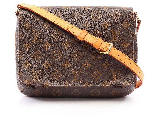 Bolsa de Ombro Louis Vuitton Musette Tango Monogram Marrom Monograma