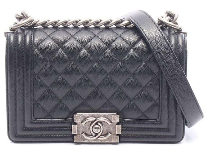 Borsa a tracolla Chanel Boy Small in nero
