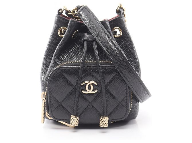 Borsa a tracolla Chanel Matelassé Black Nero