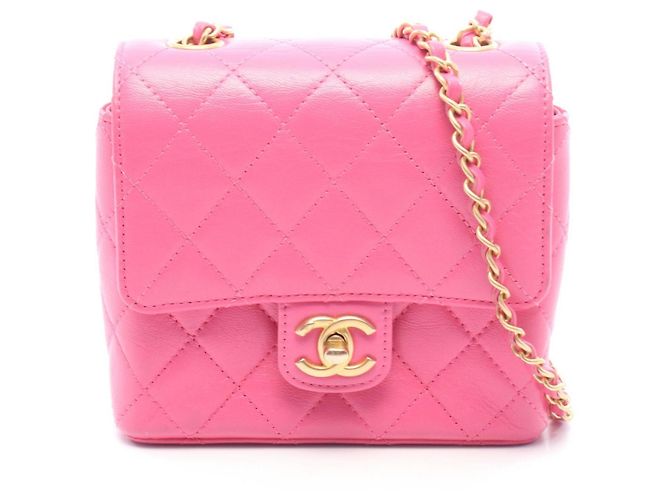 Bolso de hombro Chanel Matelassé Small Flap Rosa