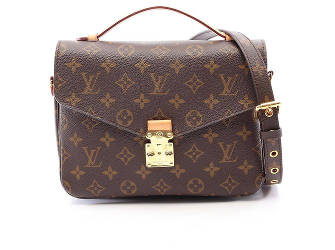 Sac à main Pochette Metis MM Monogram Louis Vuitton Marron Monogramme