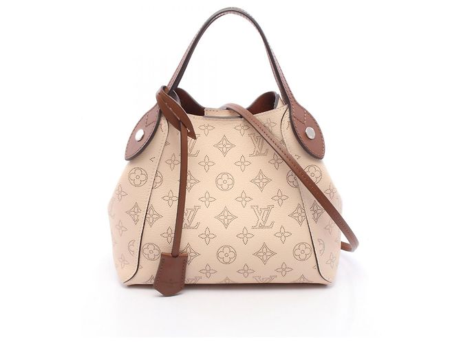 Bolsa 2-Way Louis Vuitton Hina PM Mahina Marrom Cru