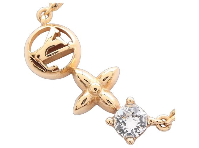 Collana Petit Louis Vuitton con strass D'oro