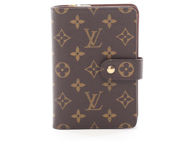 Louis Vuitton Monogram Bi-fold Wallet Brown